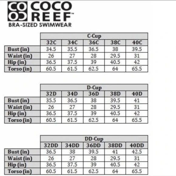 Coco Reef Diva Power Bikini Top Size 32/34C Harmony Mix Dots Bra Underwire Cups - Picture 3 of 8